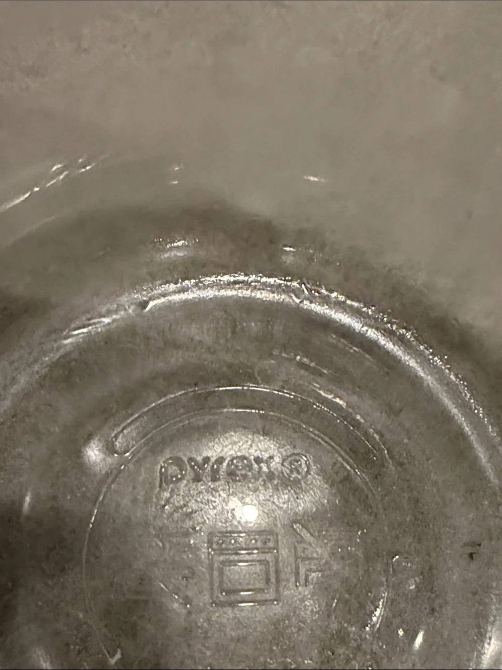 Pyrex 1 cup Clear Glass Bowl with Coral-Orange Snapware Lid